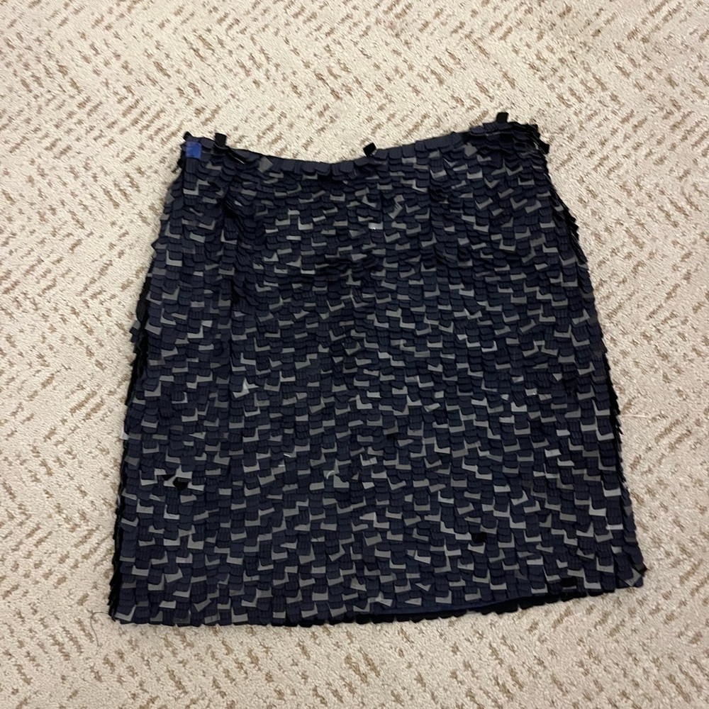 Lela Rose navy sequin skirt size 8